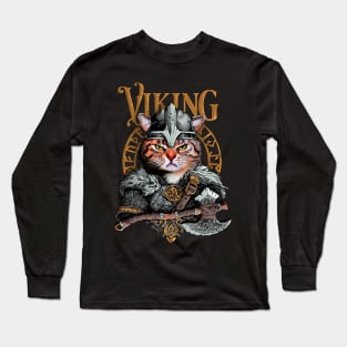 Viking Cat Long Sleeve T-Shirt